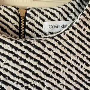 Calvin Klein knit stretch mini dress.